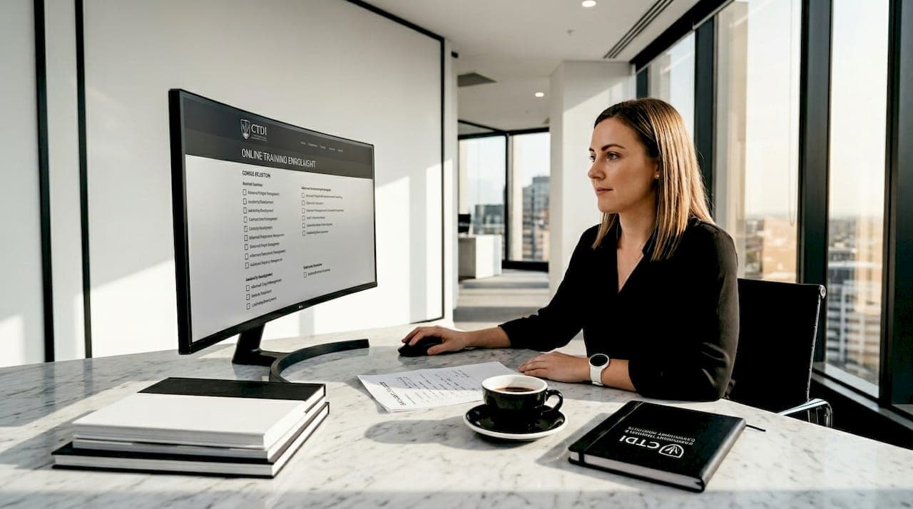 Online training enrolment guide for career growth
